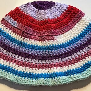 Multicolor Crochet Bucket Hat